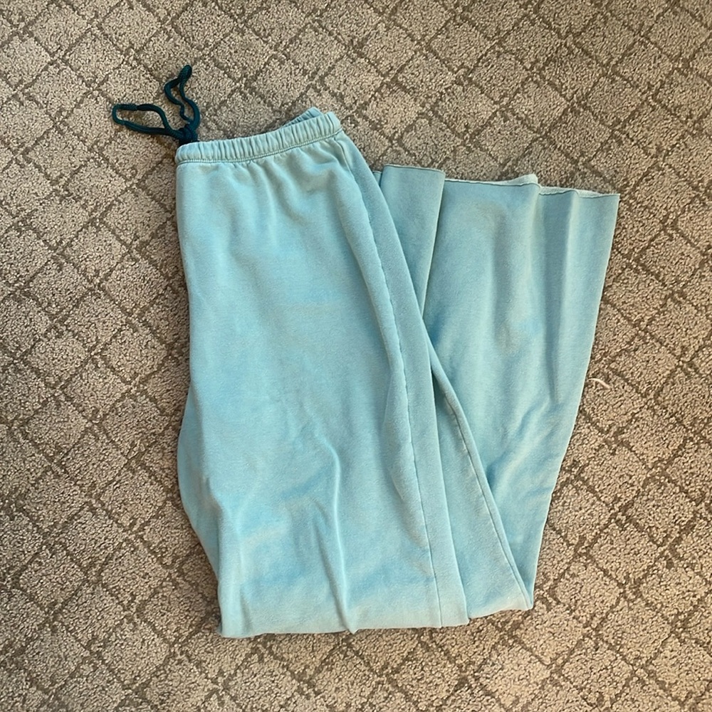 Women’s aerie offline flare blue lounge pants XL